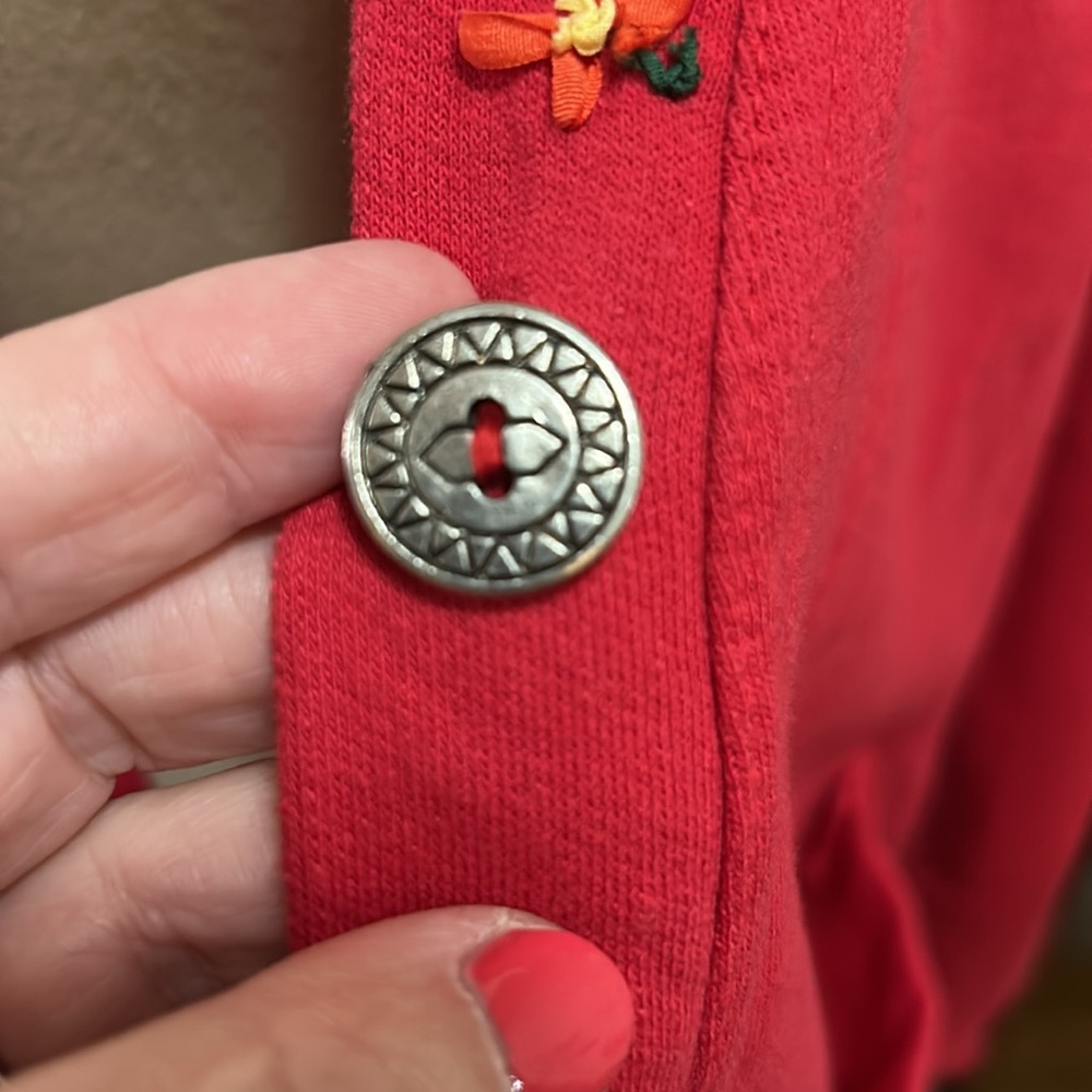 Vintage Embroidered Fleece Cardigan - Picture 14 of 14